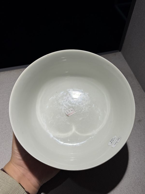 清道光 矾红留白竹纹碗一对 - 图23