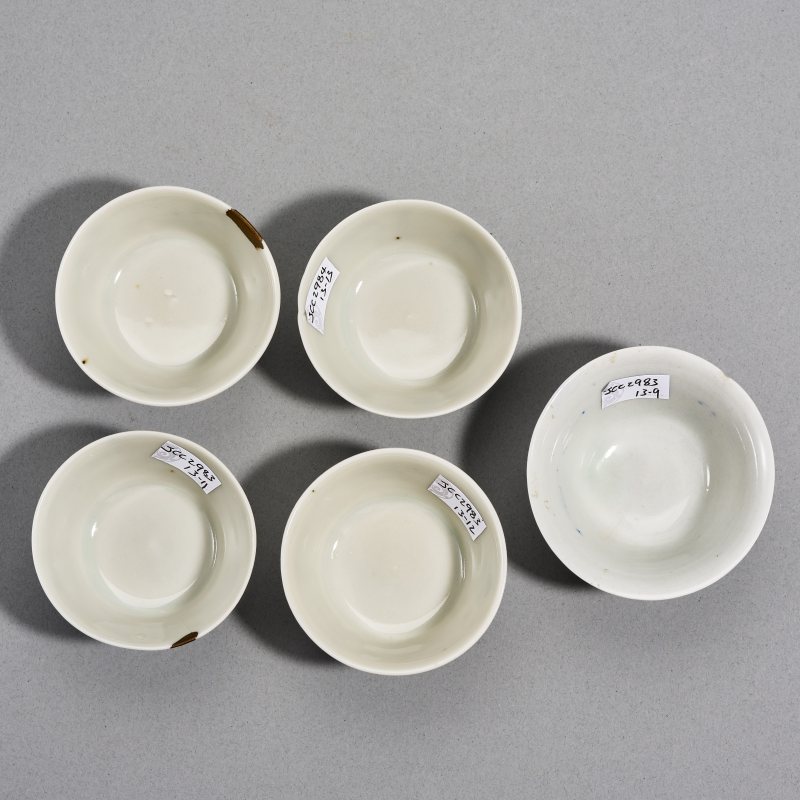 清 粉彩青花茶杯一组13件 - 图9