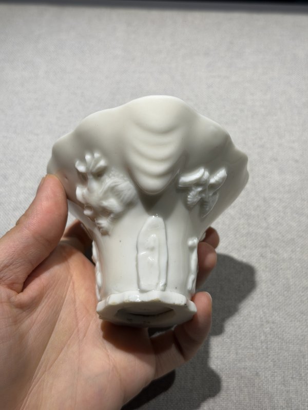 明末清初 德化白瓷风云际会杯 - 图4