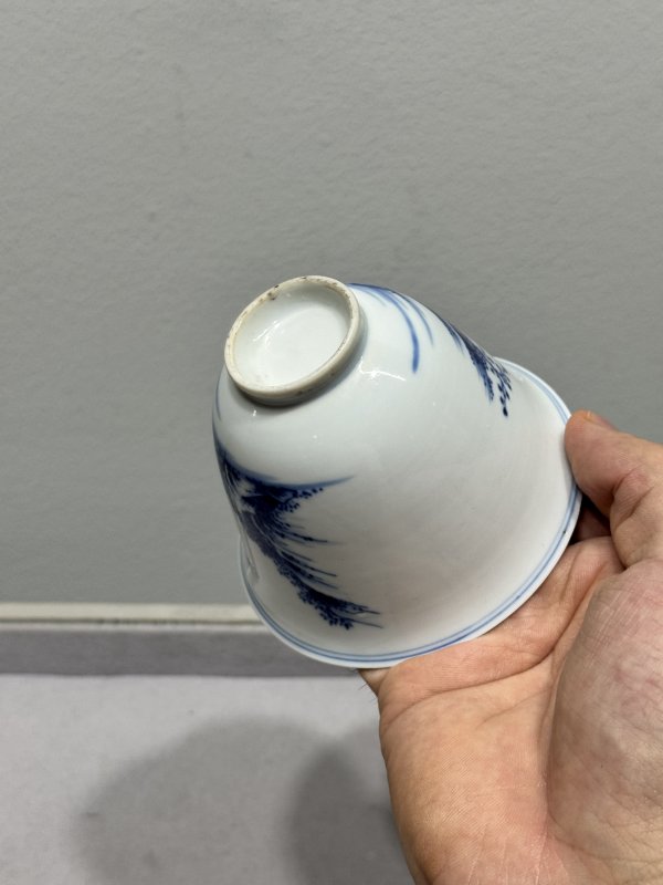 清雍正-乾隆 青花高士“福在眼前”铃铛杯 - 图17