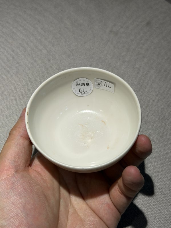 明 白釉盏托一套 - 图4