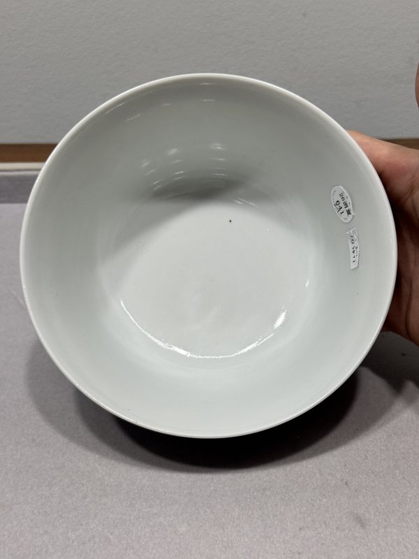 清道光 青花缠枝牡丹纹宫碗一对 - 图16