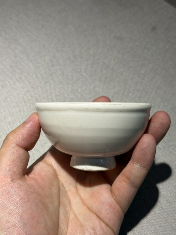 明 白釉盏托一套 - 图5