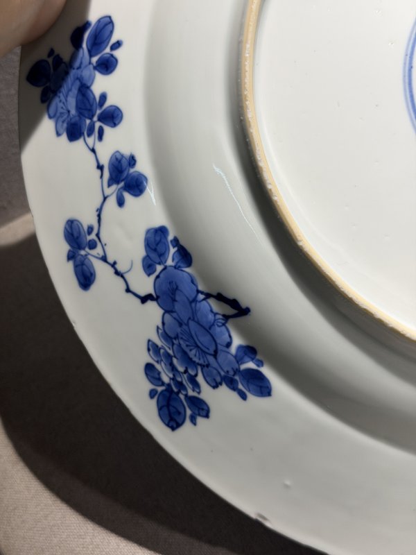 清 青花及粉彩盘、碗、碟一组四件 - 图40