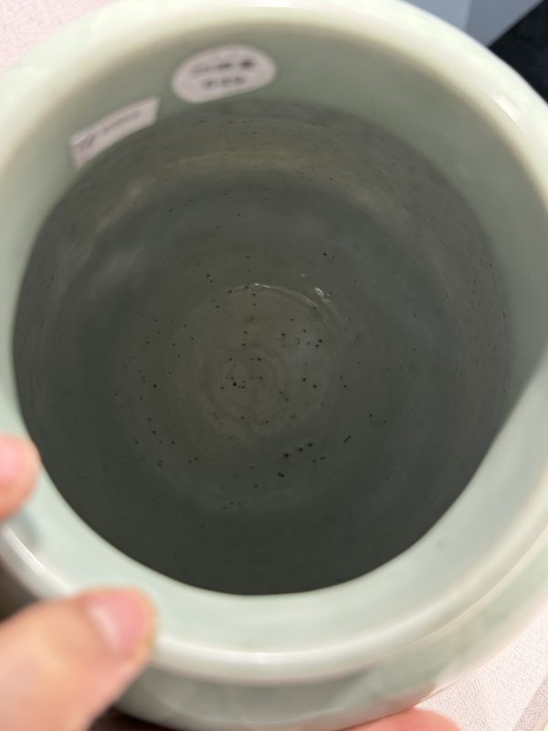 清乾隆 青釉锥拱夔龙纹灯笼尊 - 图4
