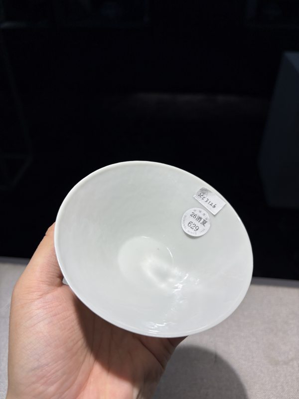 清早期 “永乐年制”款甜白釉暗龙纹小盏 - 图6