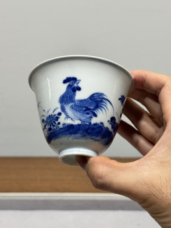 清雍正-乾隆 青花大吉图铃铛杯 - 图2