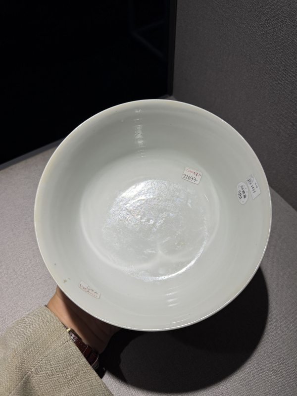 清道光 矾红留白竹纹碗一对 - 图11