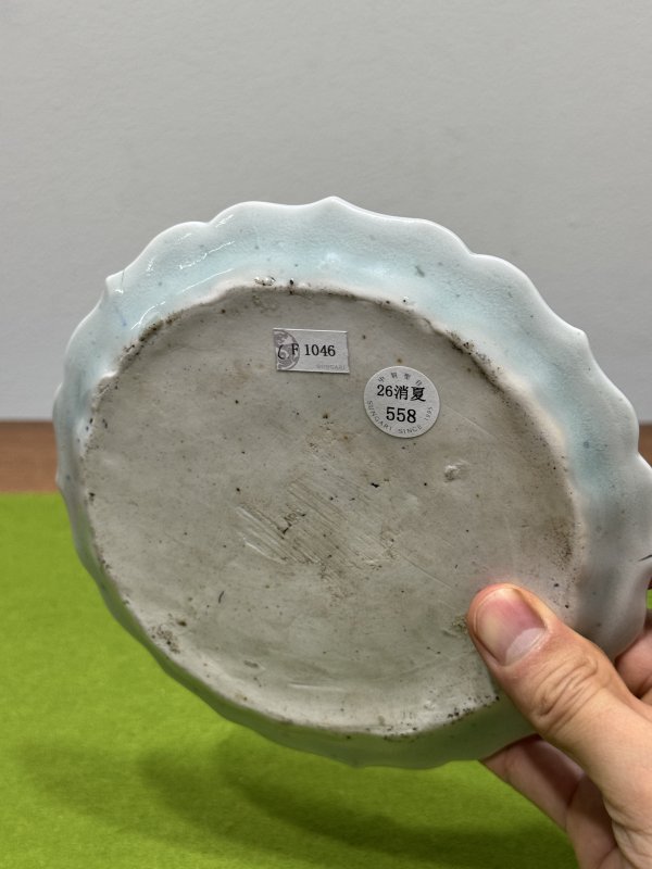 元 青花缠枝牡丹纹花口盘 - 图23