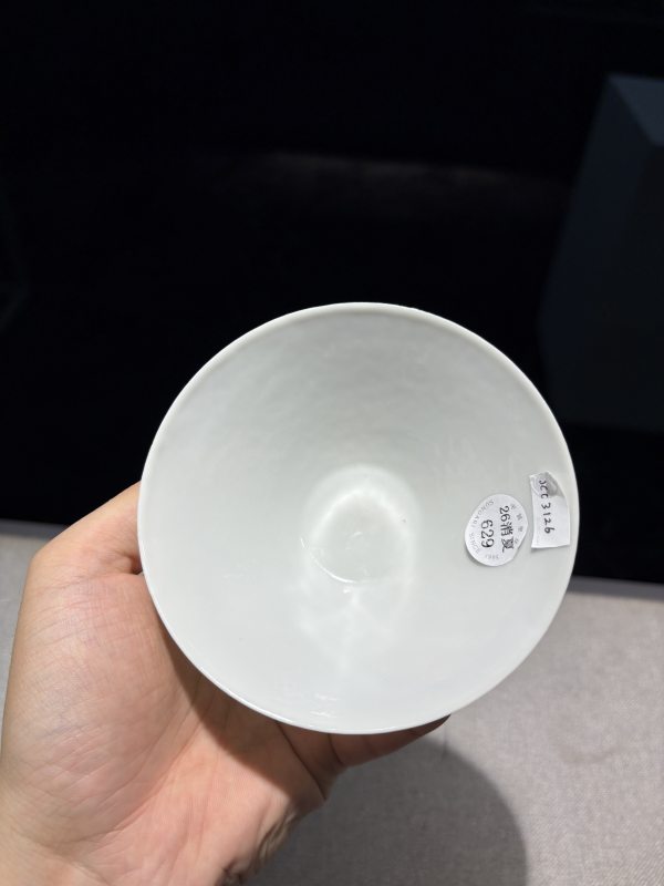 清早期 “永乐年制”款甜白釉暗龙纹小盏 - 图8