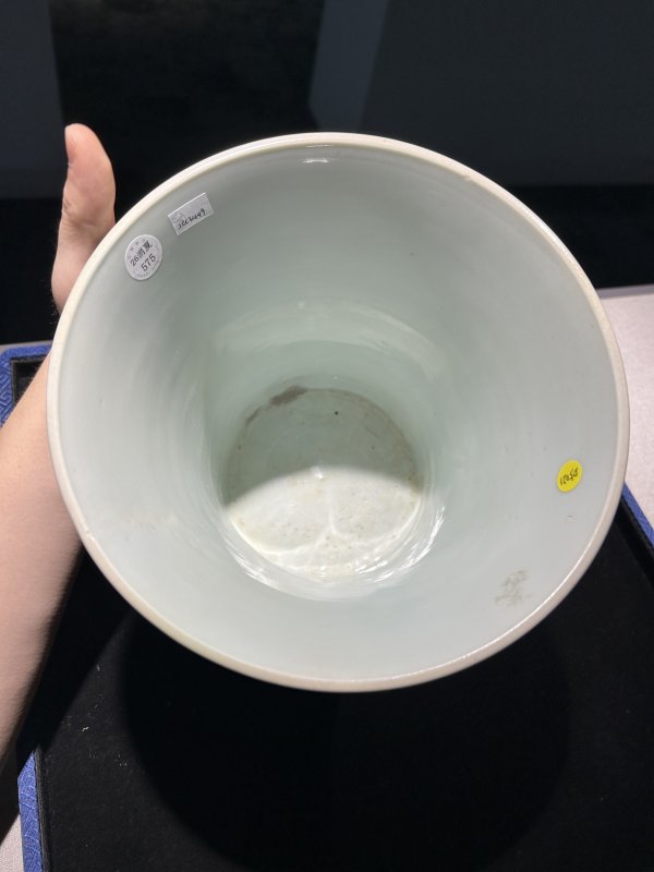 明崇祯 青花围炉煮茶图大笔海 - 图7