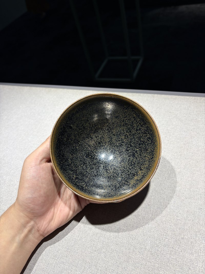 明 黑釉油滴盏 - 图6