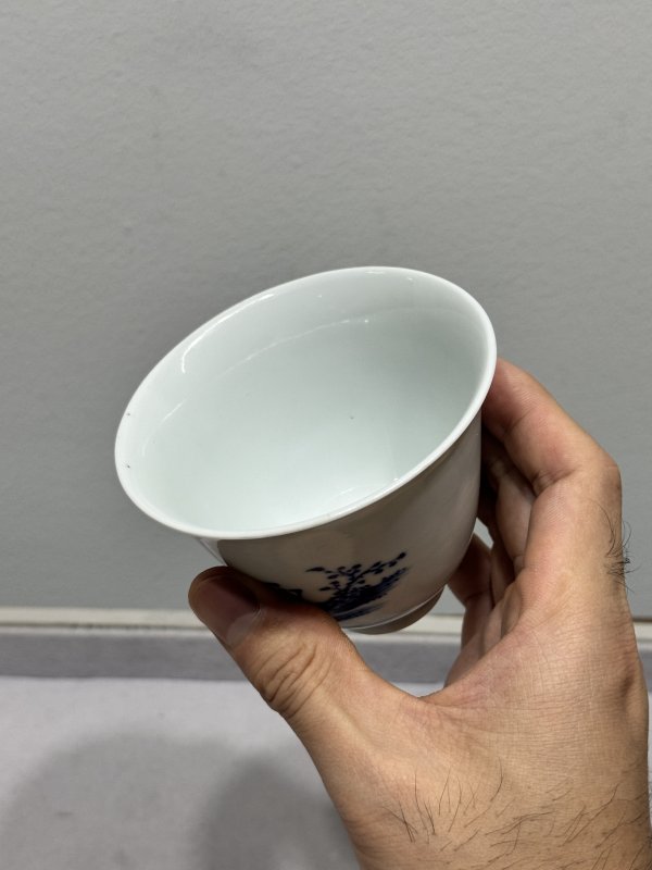 清雍正-乾隆 青花高士“福在眼前”铃铛杯 - 图15