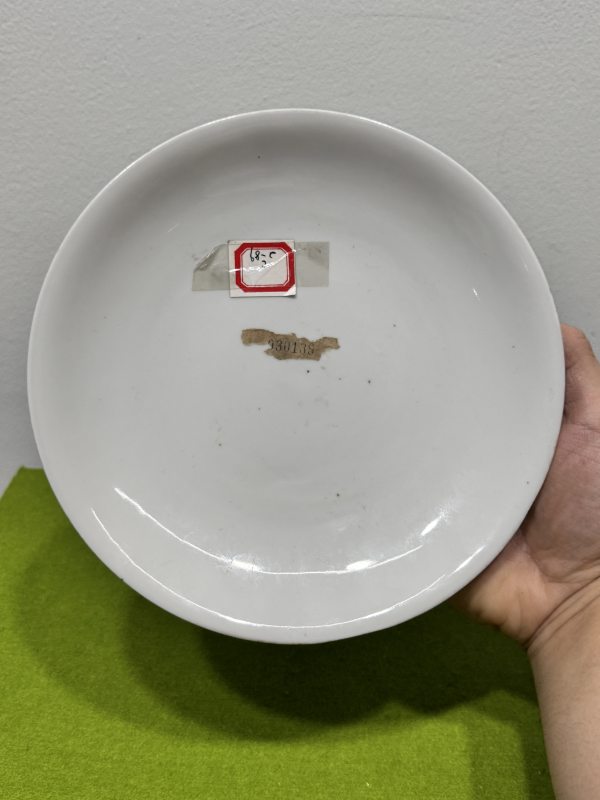清雍正 青花竹石图盘 - 图13