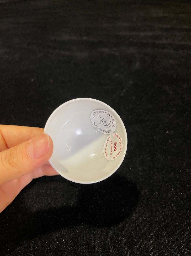 清光绪 粉彩洞石花鸟纹杯 - 图4