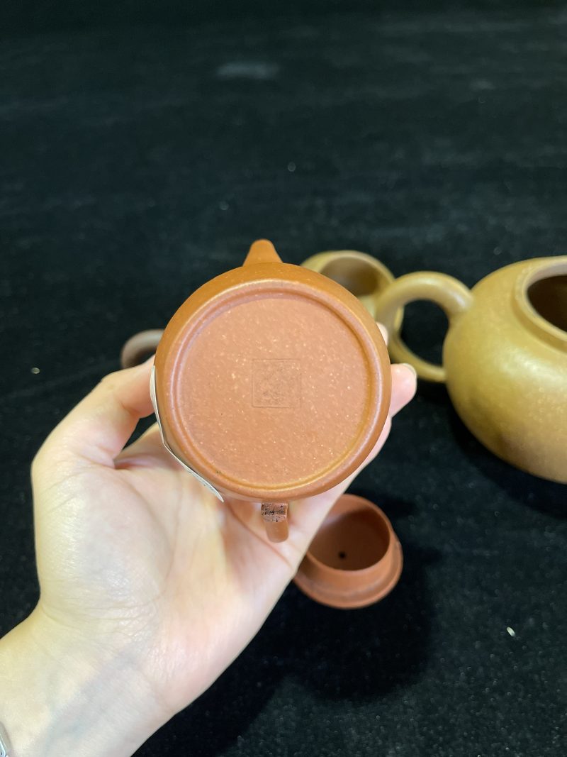龙纹款紫砂壶/黄泥紫砂壶/红高紫砂壶一组3件 - 图6