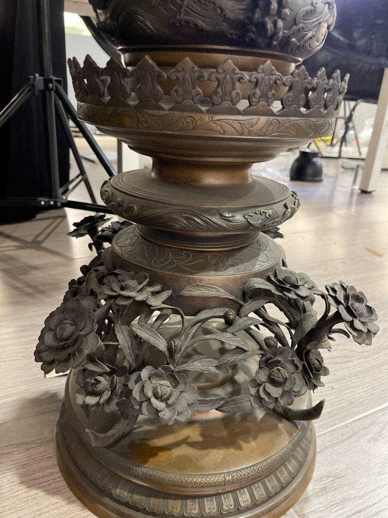 清 铜风云际会连座大熏炉 - 图8