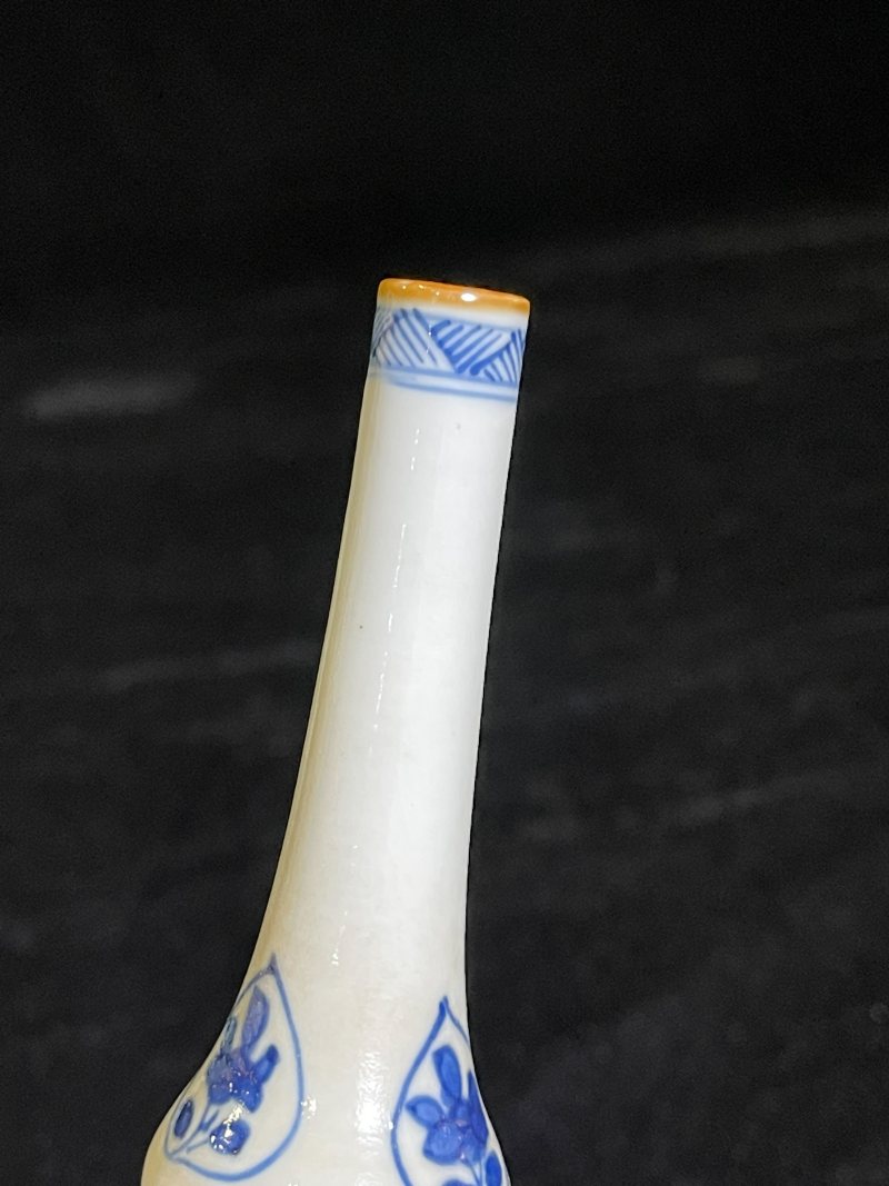 清康熙 青花蝶恋花纹葫芦瓶 - 图3