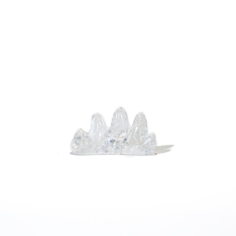 清 白水晶笔架