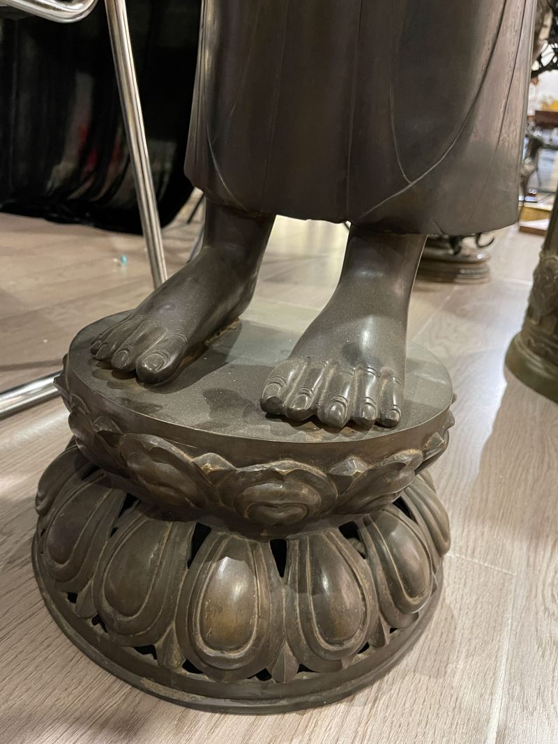 清 铜释迦牟尼佛立像 - 图5