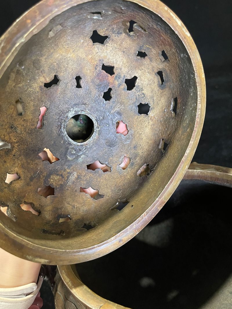 清早期 铜海水龙纹熏 - 图8