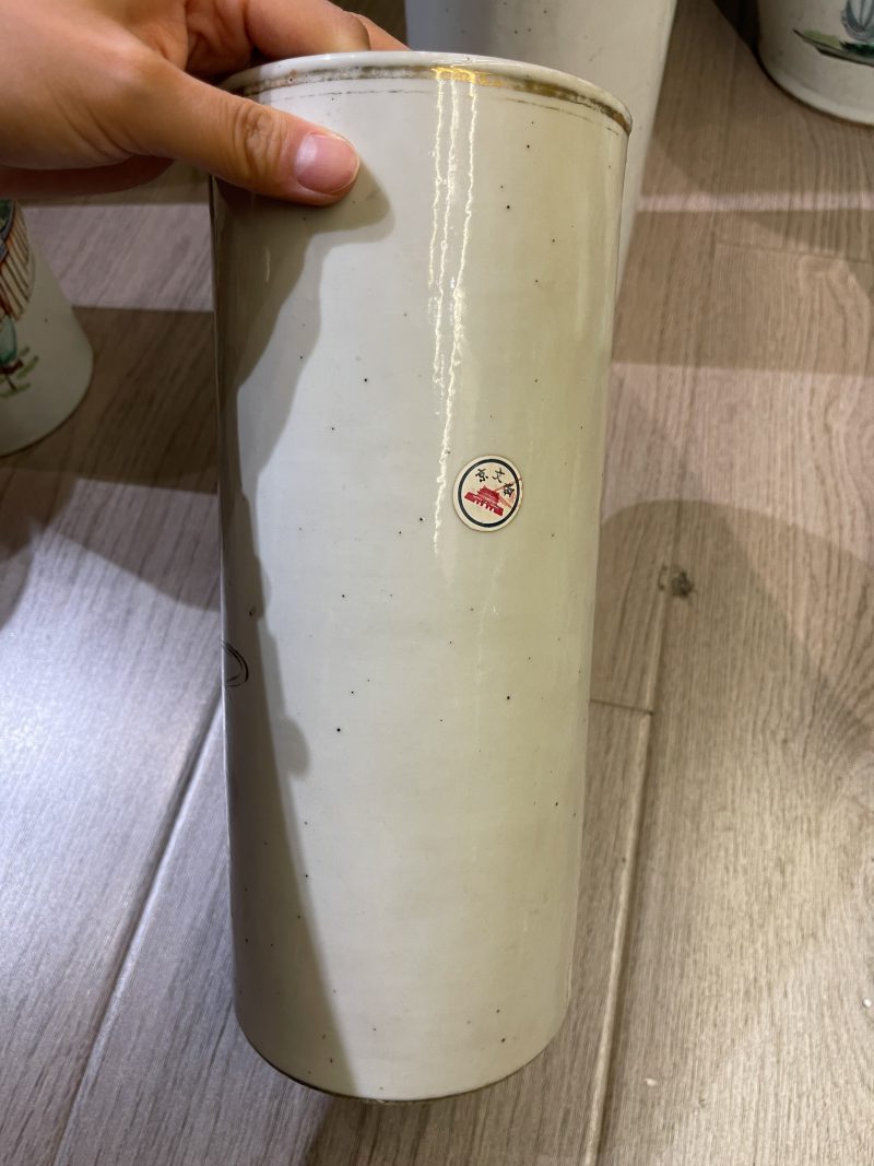 民国 粉彩人物纹帽筒两对4件 - 图9