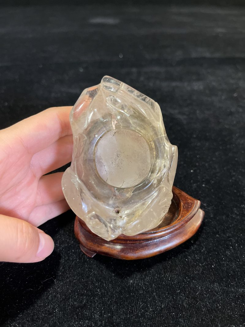 清中期 水晶桃形笔洗 - 图6