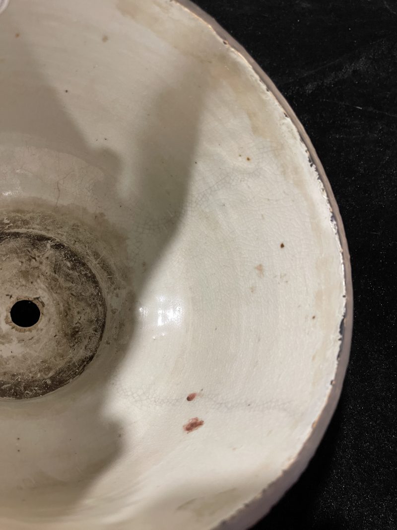 清雍正 仿哥釉花盆 - 图4