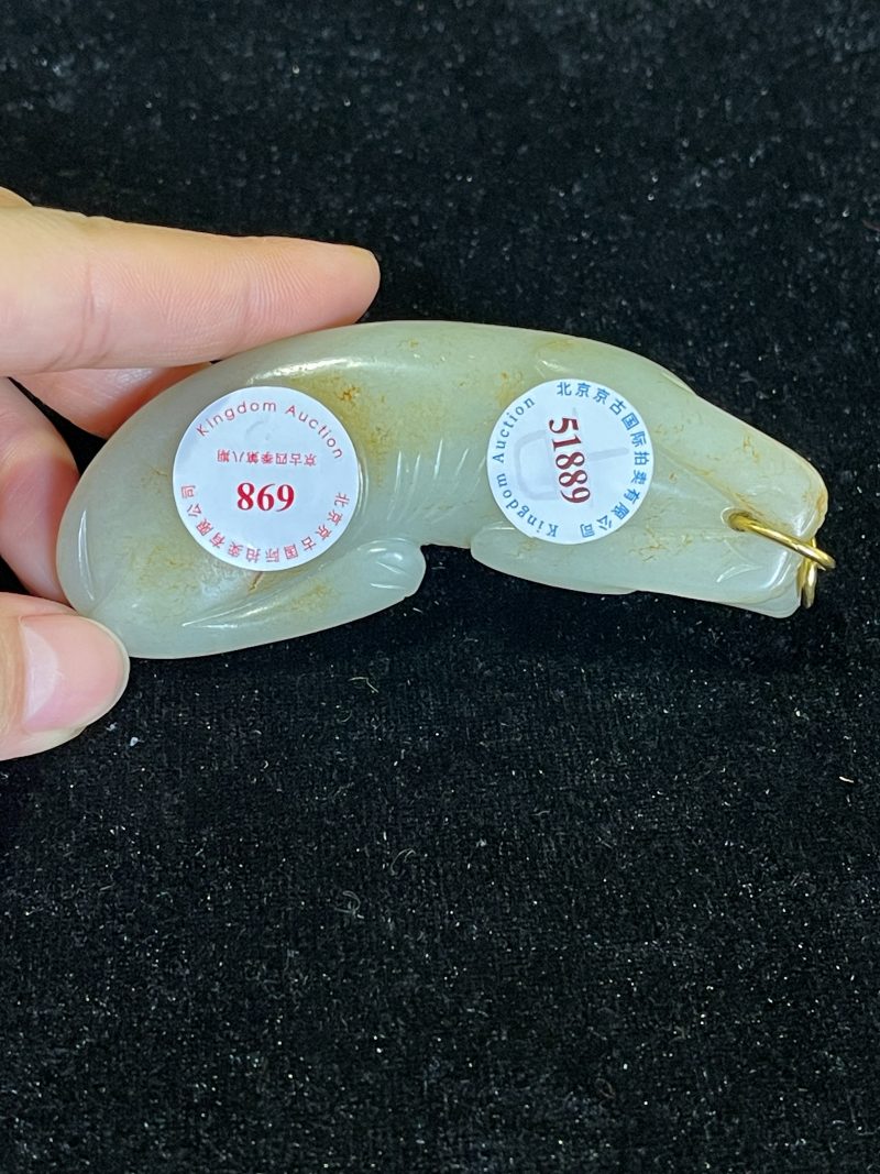 清 白玉卧犬 - 图4