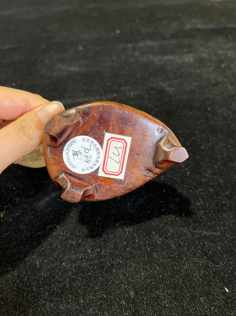 清中期 水晶桃形笔洗 - 图8