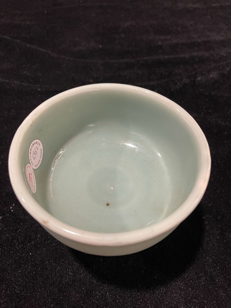 清雍正 龙泉釉高足杯 - 图3