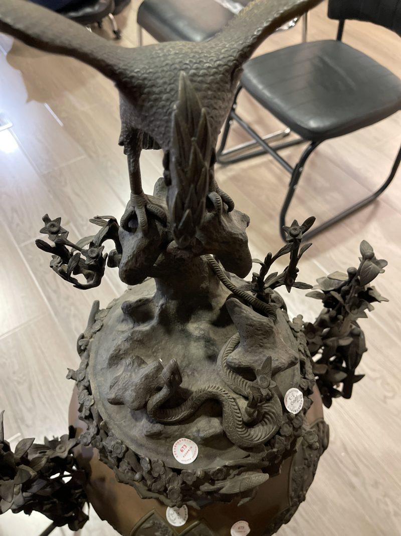 清 铜风云际会连座大熏炉 - 图5