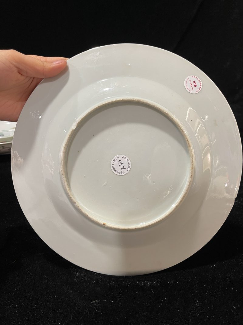 清 粉彩福寿纹盘 - 图5