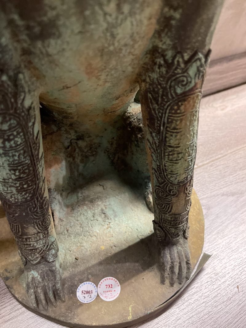 清晚期 铜狮子一对 - 图6