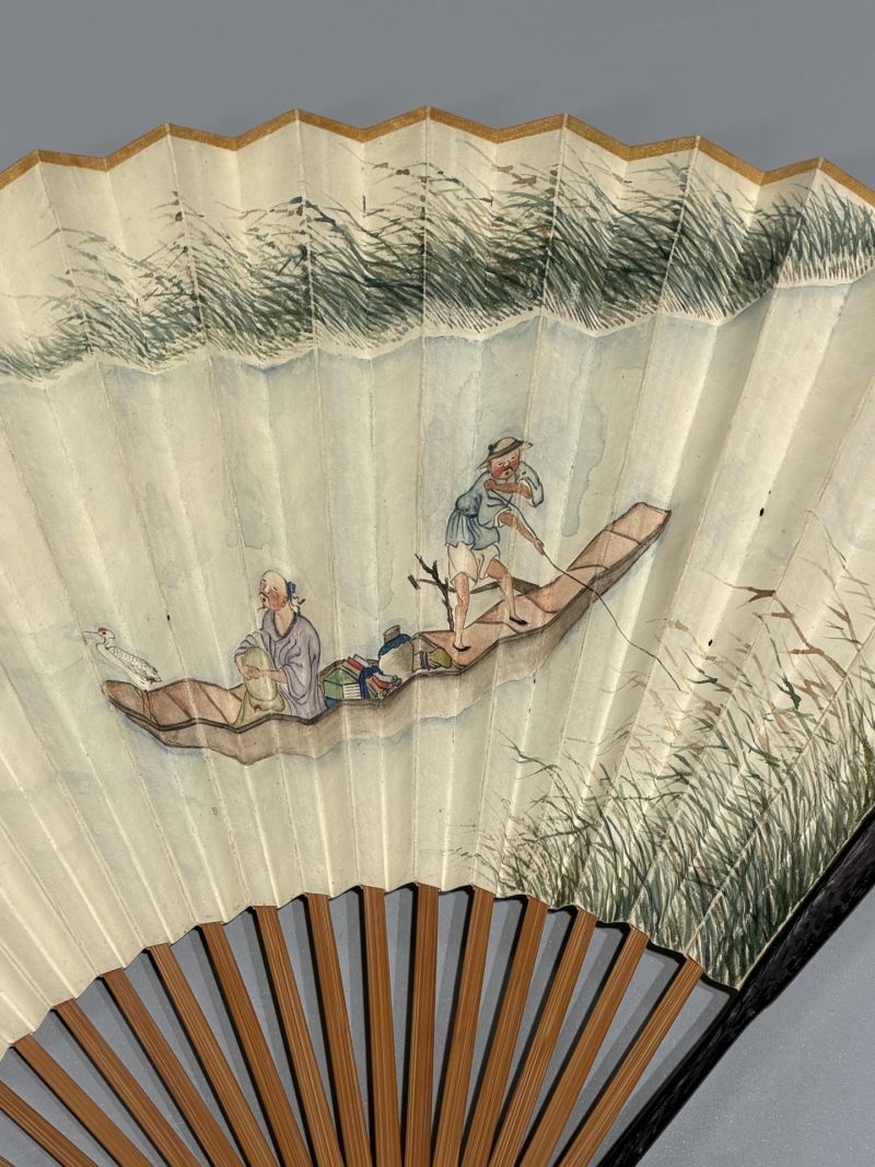  胡菊邻(1840-1910) 谭章  民国 泛舟图、书法 - 图4