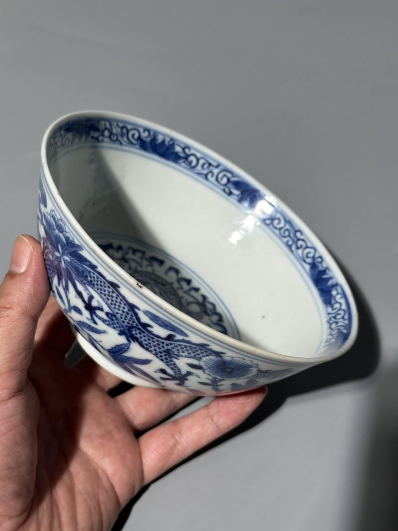    清晚期 青花龙纹碗 - 图11