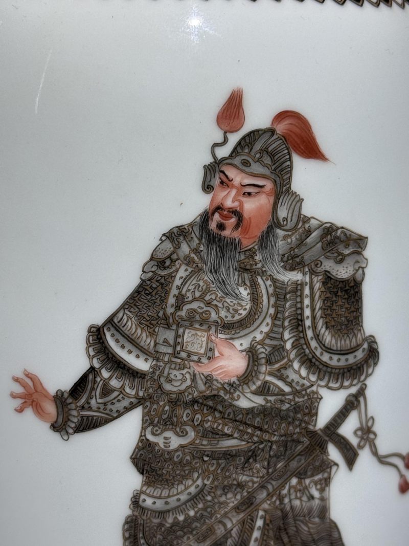    周湘甫风格 墨彩描金无双谱灯笼瓶 - 图9
