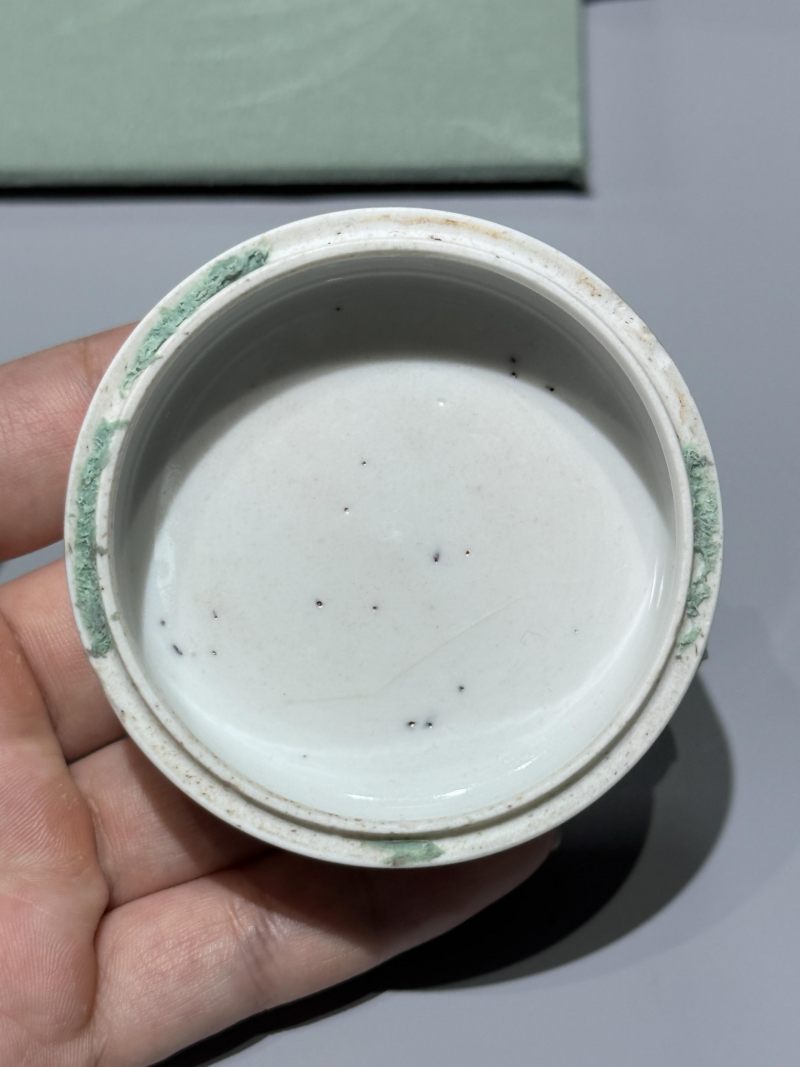    清雍正 青花石榴纹印泥盒 - 图10