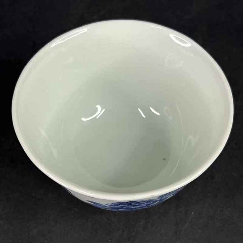 清乾隆 青花花开富贵纹杯 - 图4