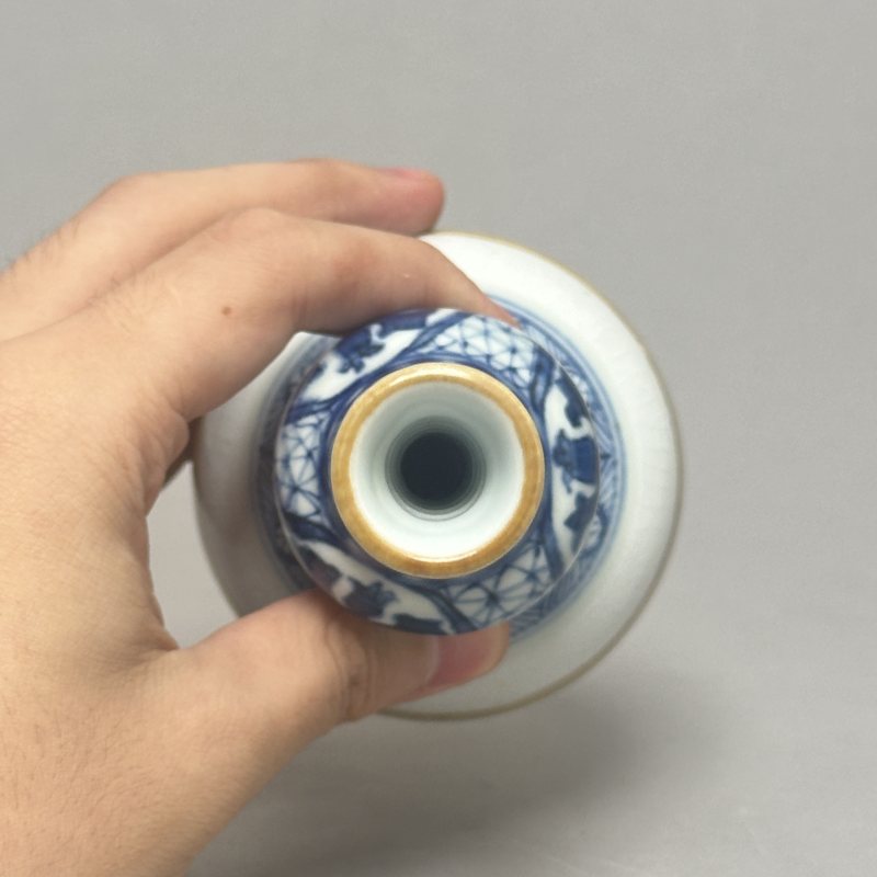 清康熙 青花酱釉葫芦瓶 - 图3