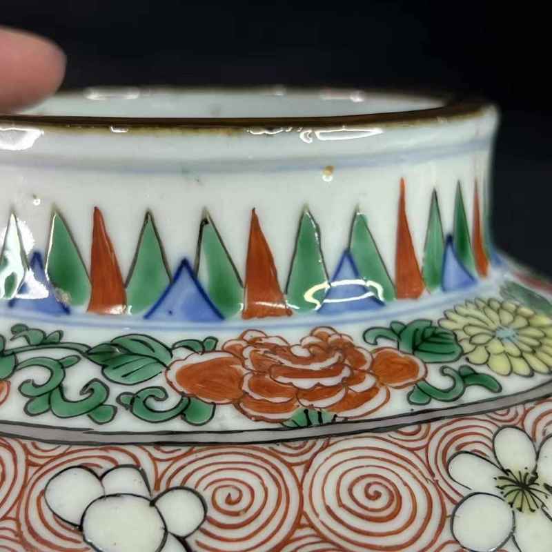清康熙 青花五彩天马纹罐一对 - 图10