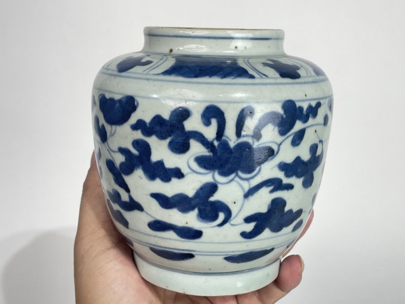 明天启 缠枝花卉纹罐 - 图3