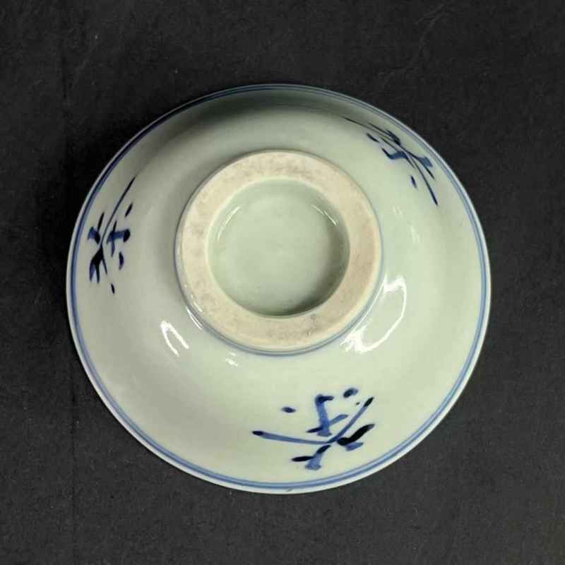 清乾隆 青花茶字杯 - 图7