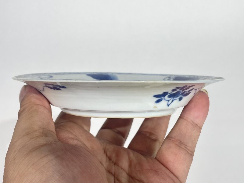 清康熙 青花狩猎图杯碟一套 - 图10