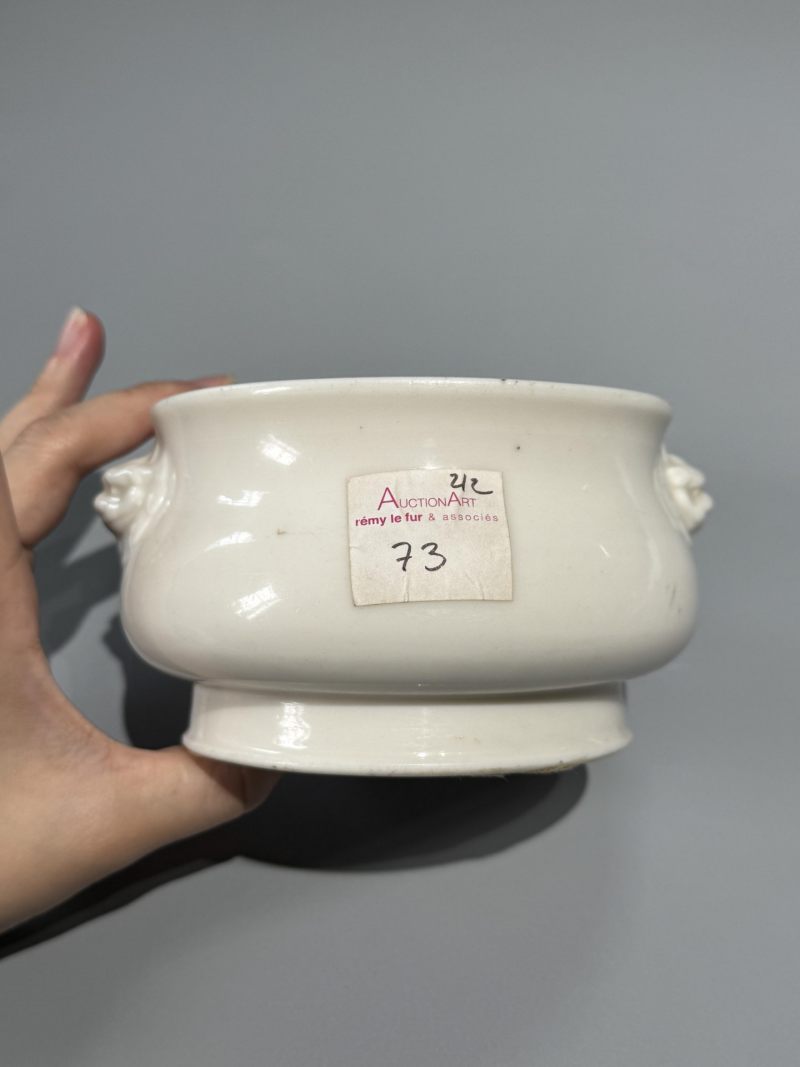    清早期 德化窑狮耳炉 - 图6