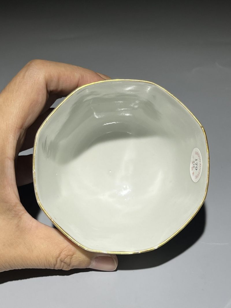    清道光 蓝料彩无双谱杯 - 图10