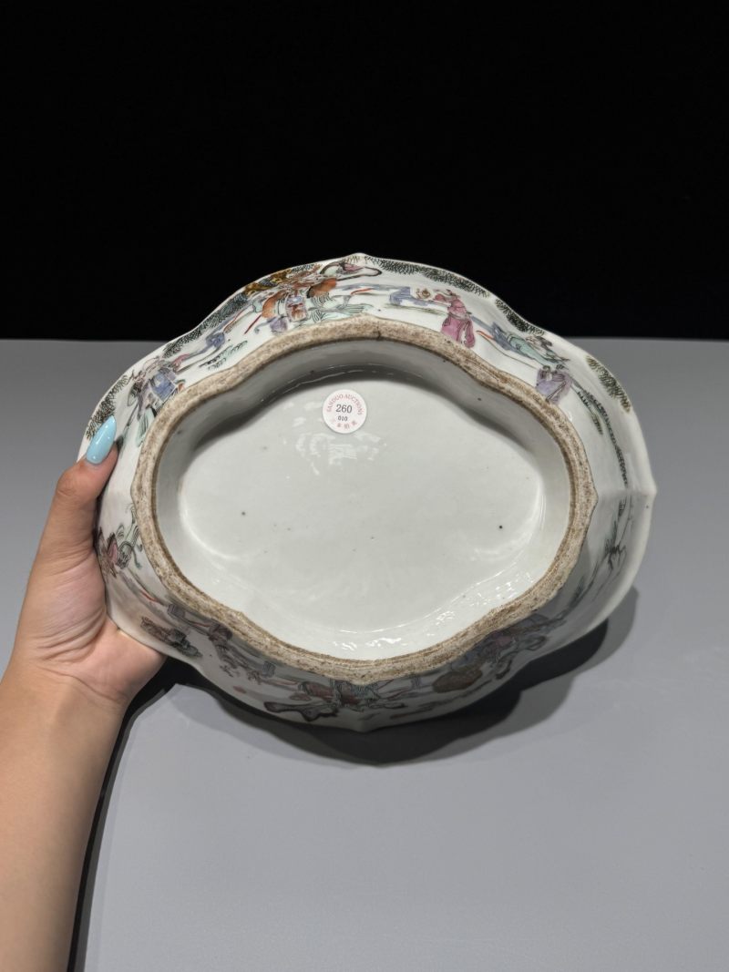    清中期 粉彩十二花神供碗 - 图7
