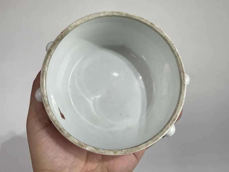民国 粉彩梅花纹小温锅 - 图11