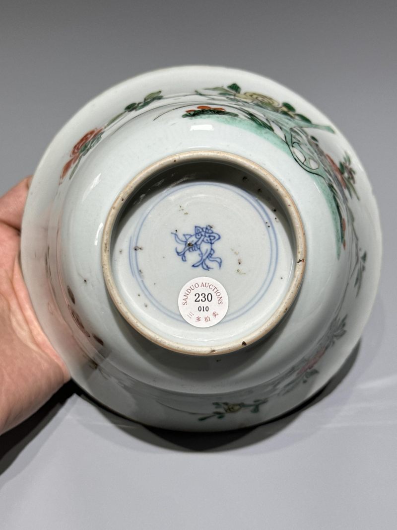    清康熙 五彩花卉纹碗 - 图5