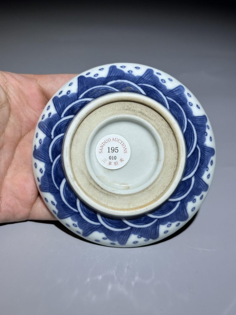    清晚期 青花龙纹印泥盒 - 图7